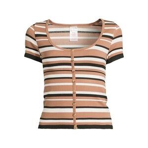 Seamless Stripe Top 🤎